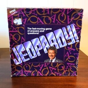 Vintage Jeopardy Board Game Masters Edition 1992 Tyco Alex Trebek
